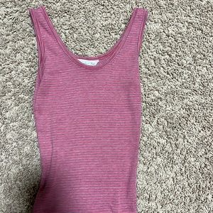 vintage abercrombie and fitch striped red and pink tank top